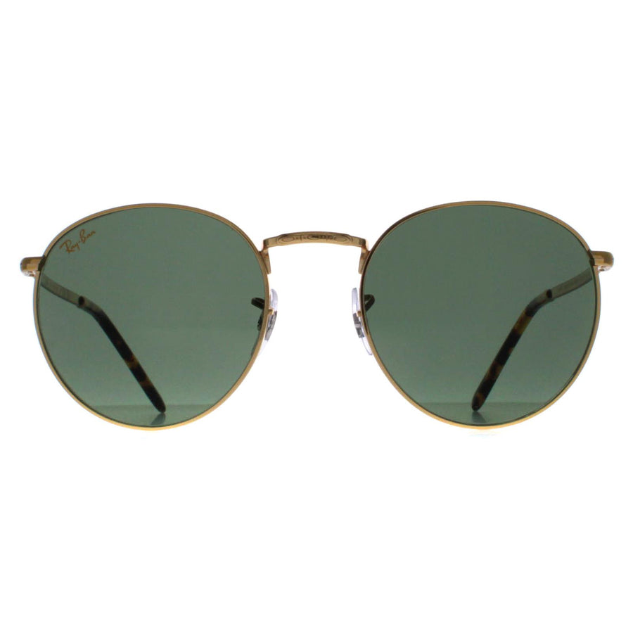 Ray-Ban RB3637 New Round Sunglasses Gold Green 53