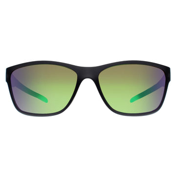 BMW Sunglasses BS0036 20Q Matte Black Green Mirror