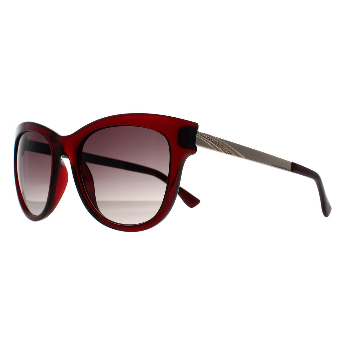 Seksy Sunglasses N2807 C Transparent Burgundy Smoke Grey Gradient
