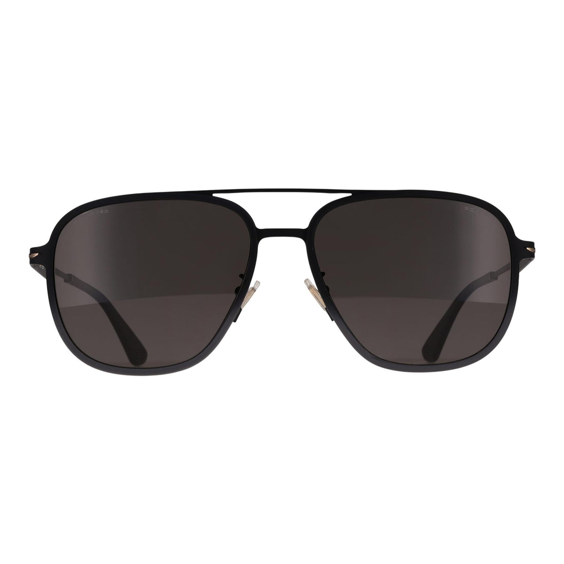 Police Sunglasses SPLL78 Champ Lite 1 305P Matte Black Rose Gold Smoke Polarized