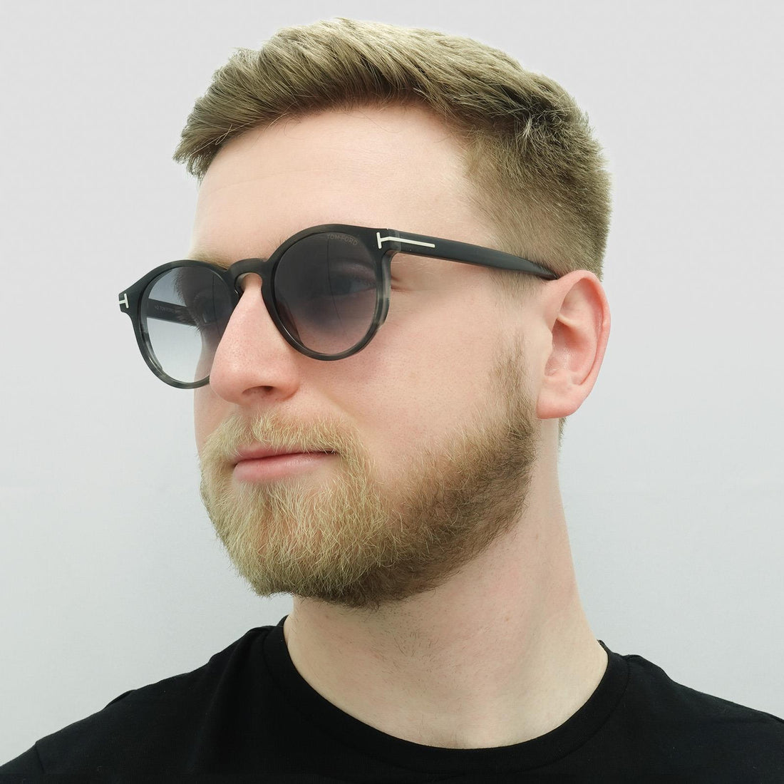 Tom Ford Sunglasses Ian FT0591 20B Grey Havana Smoke Gradient