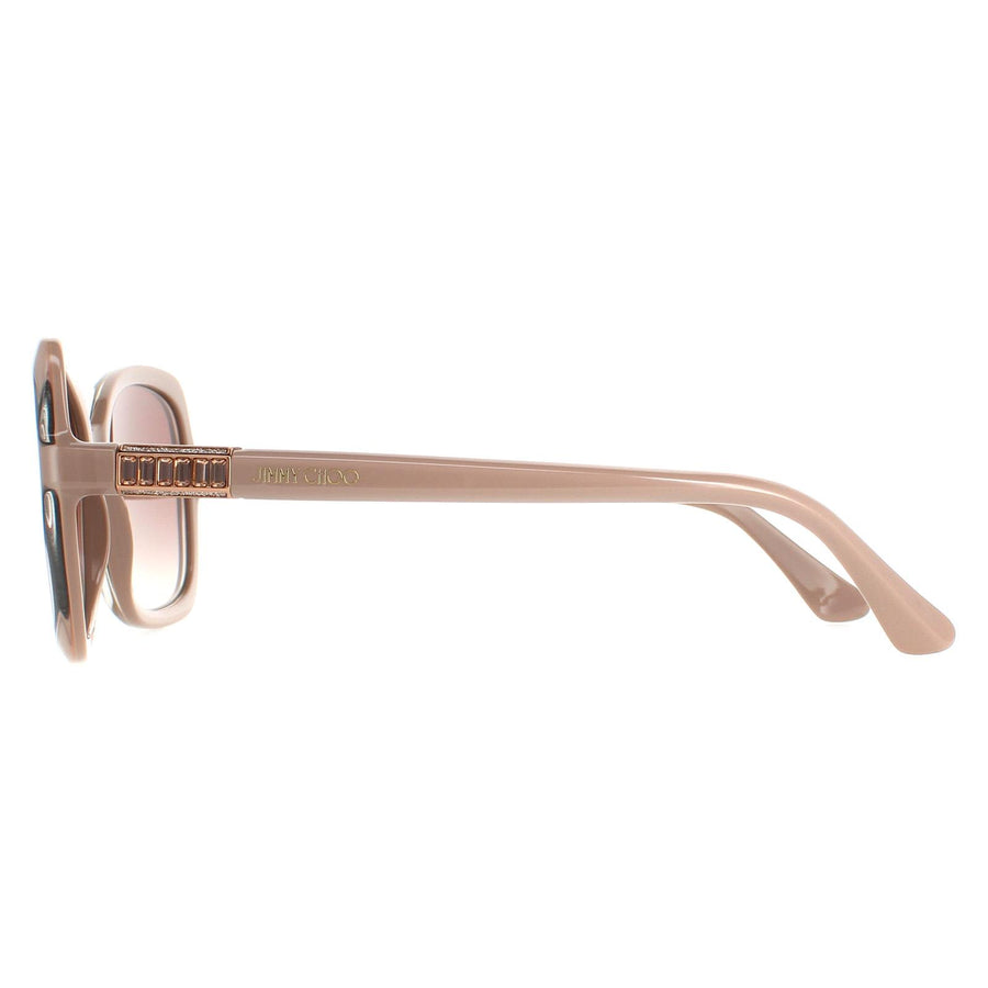 Jimmy Choo Sunglasses BETT/S FWM NQ Nude Brown Silver Mirror