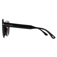 Tom Ford Sunglasses Anya FT0762 01A Shiny Black Smoke Grey