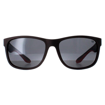 Caterpillar Sunglasses CTS-8011 108P Matte Dark Grey Silver Flash Polarized