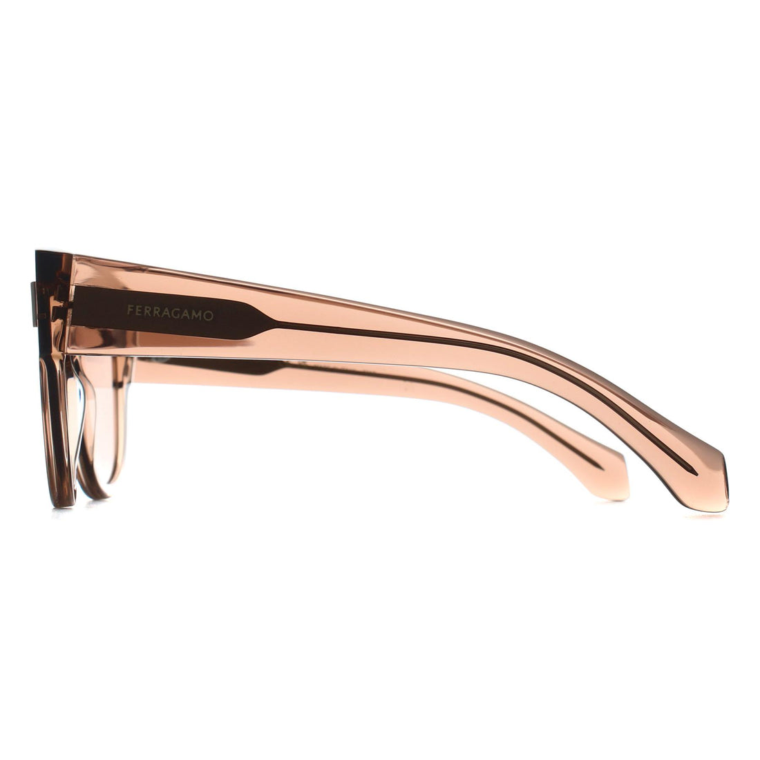 Salvatore Ferragamo Sunglasses SF2007S 260 Transparent Nude Pink Brown
