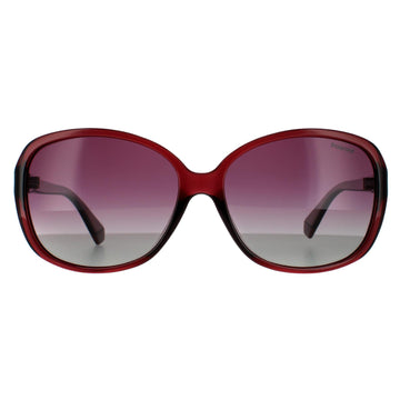 Polaroid Sunglasses PLD 4098/S B3V JR Violet Burgundy Gradient Polarized