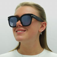 Tom Ford Sunglasses 0613 Beatrix 01C Shiny Black Smoke Grey Mirror