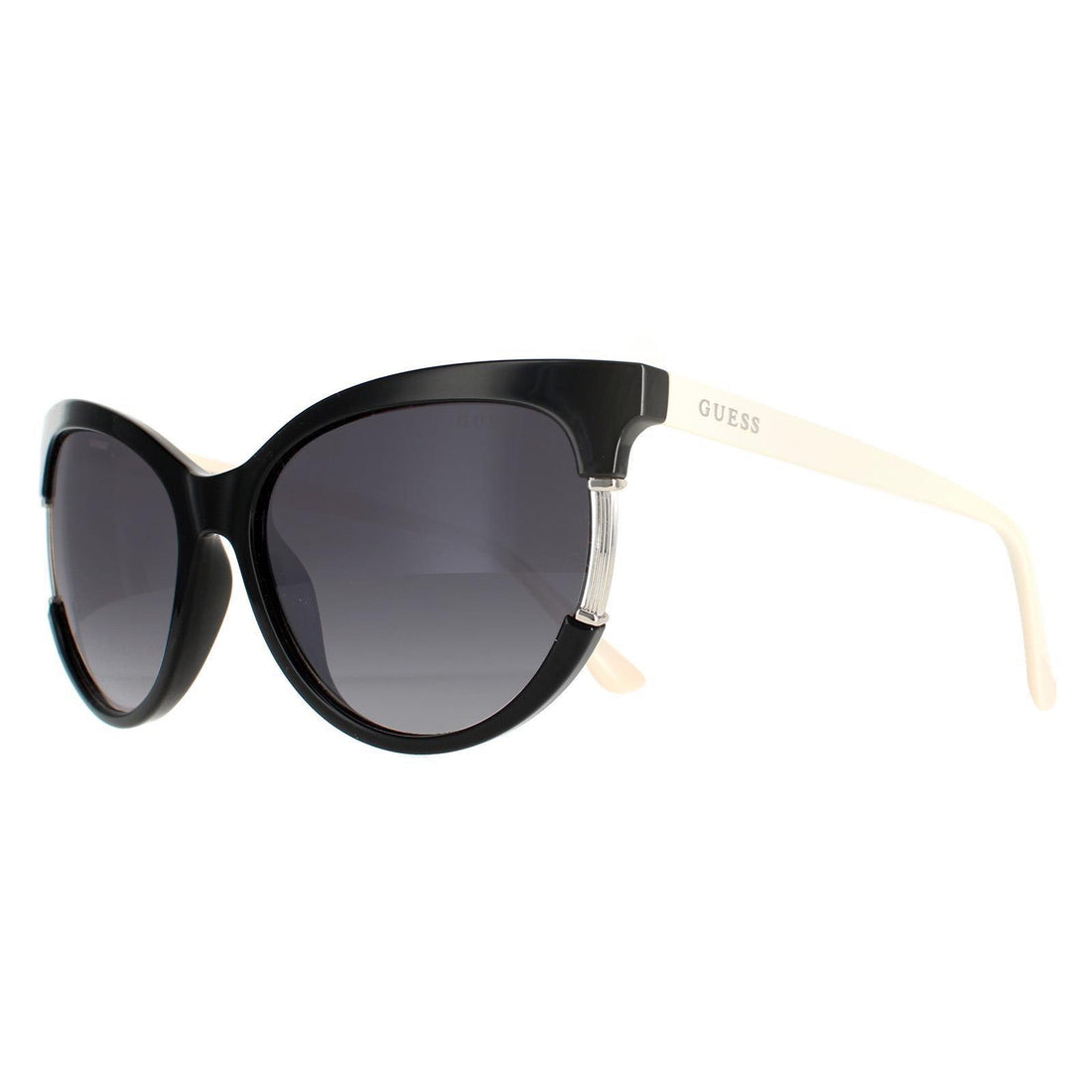 Guess Sunglasses GU7725 01B Shiny Black Gradient Smoke Grey