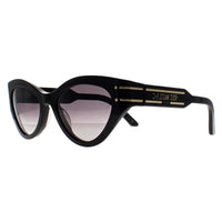 Dior Sunglasses DiorSignature B7I 10A1 Shiny Gold Smoke Gradient