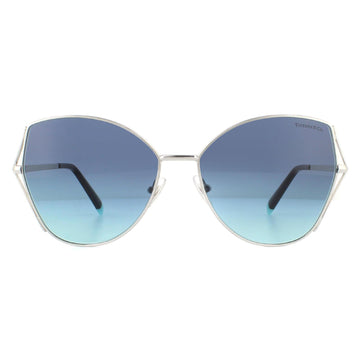 Tiffany Sunglasses TF3072 60019S Silver Tiffany Blue Gradient