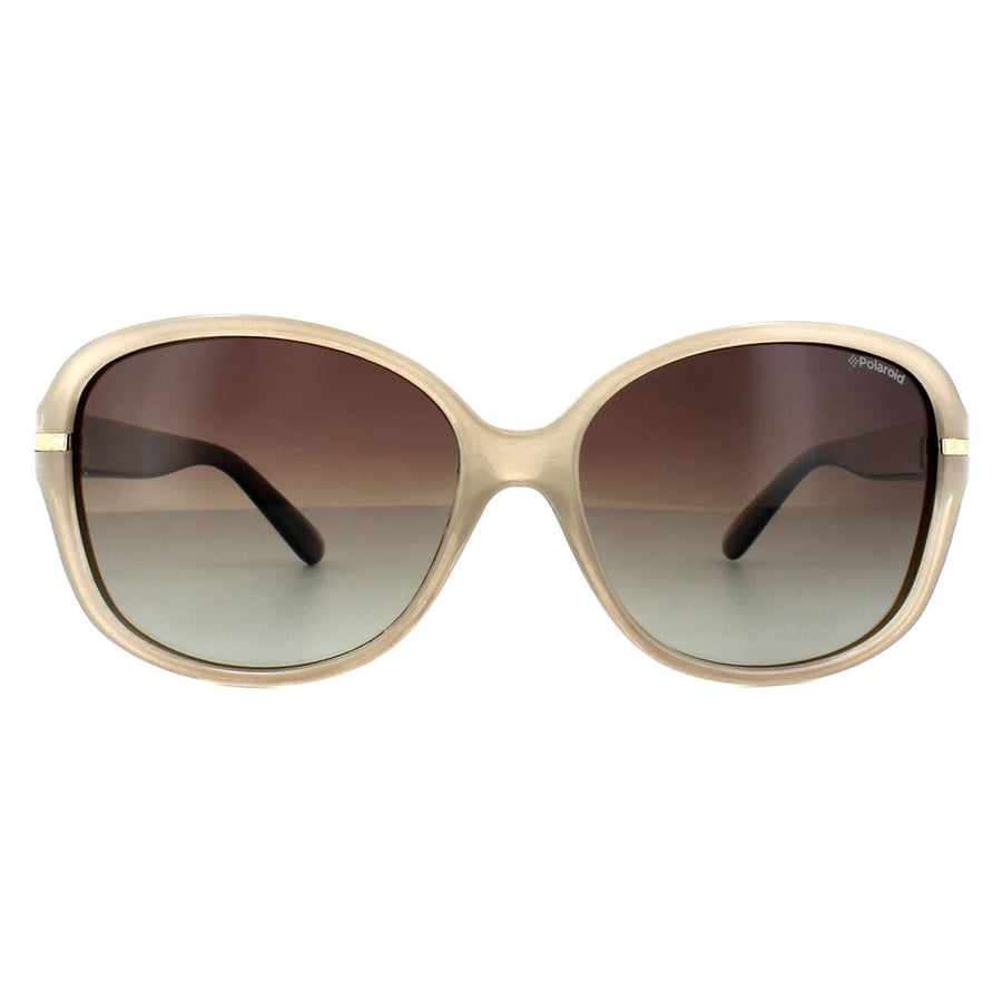 Polaroid Sunglasses P8419 10A LA Beige Havana Brown Gradient Polarized