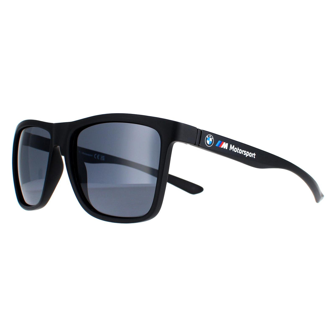 BMW Motorsport Sunglasses BS0015 02D Matte Black Smoke Polarized
