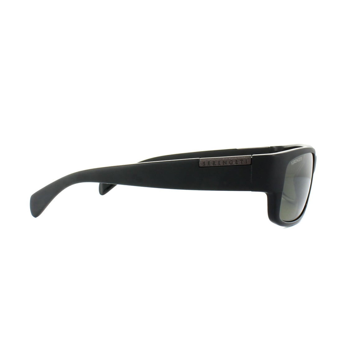 Serengeti Sunglasses Merano 7995 Shiny Matt Black Green 555nm Polarised