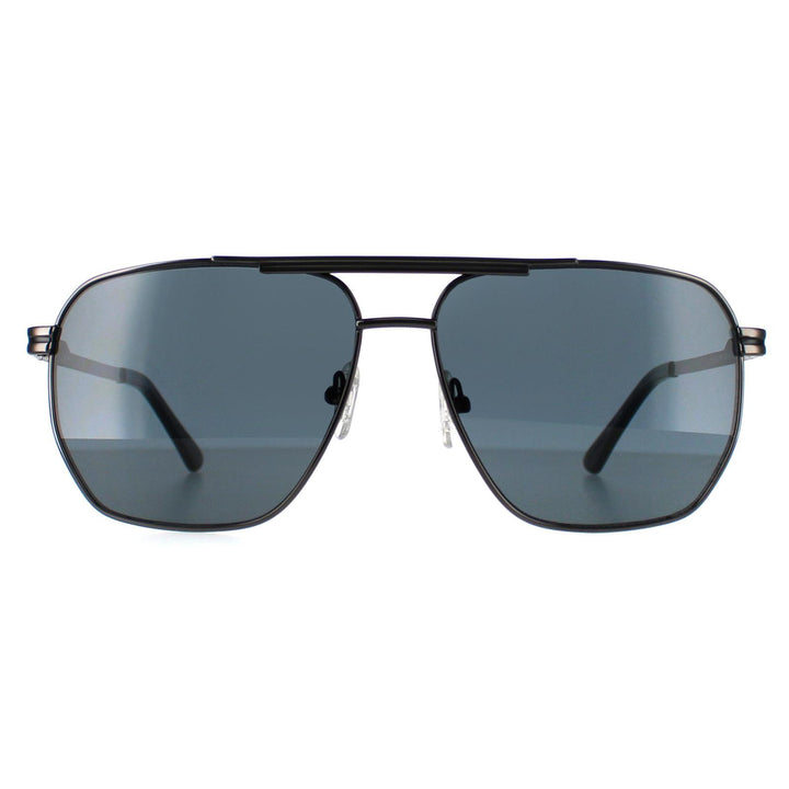 Guess GF0230 Sunglasses Shiny Gunmetal Smoke