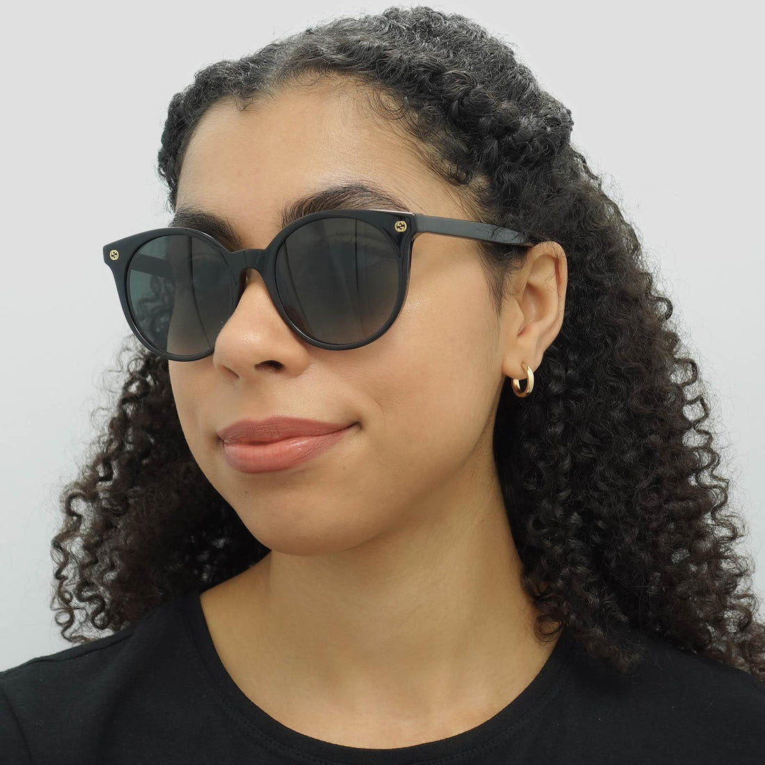 Gucci Sunglasses GG0091S 001 Black Grey Gradient