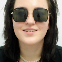 Gucci Sunglasses GG1848S 001 Black Gold Grey