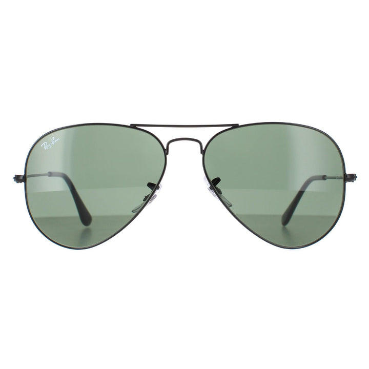 Ray-Ban Aviator Classic RB3025 Sunglasses Black Green 58