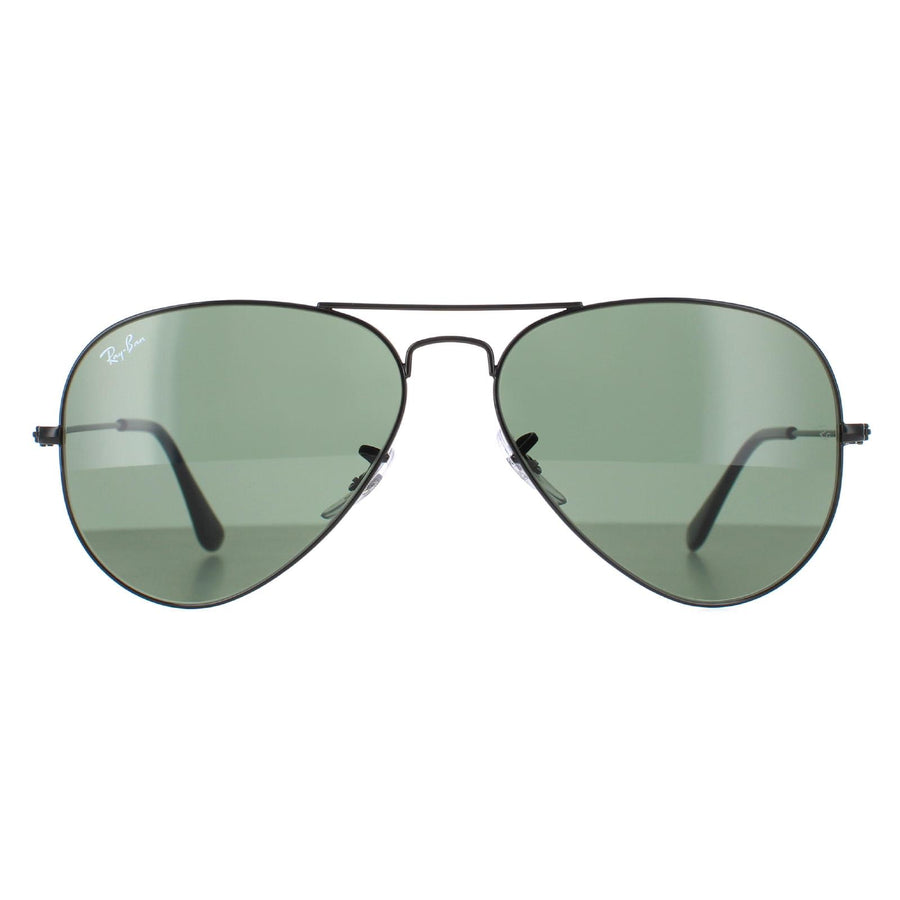 Ray-Ban Aviator Classic RB3025 Sunglasses Black / Green 58