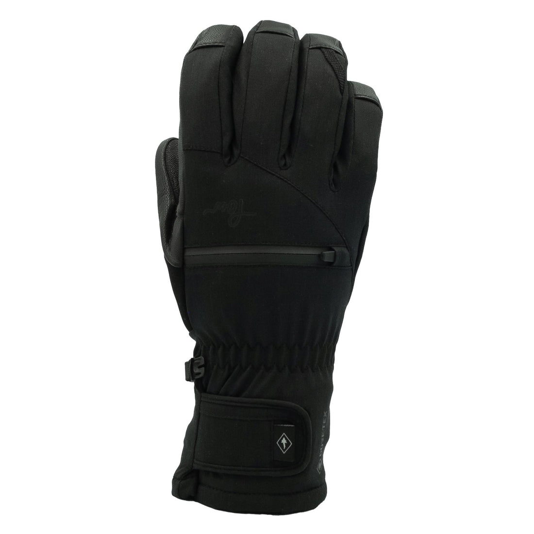 POW Black Cascadia GTX Womens Gore-Tex Short Snow Glove - S