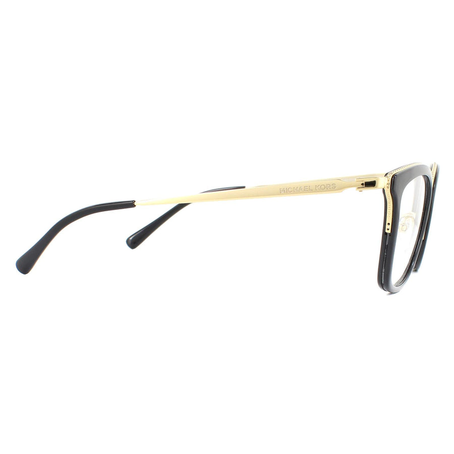 Michael Kors Glasses Frames Coconut Grove MK3032 3332 Light Gold Black Women