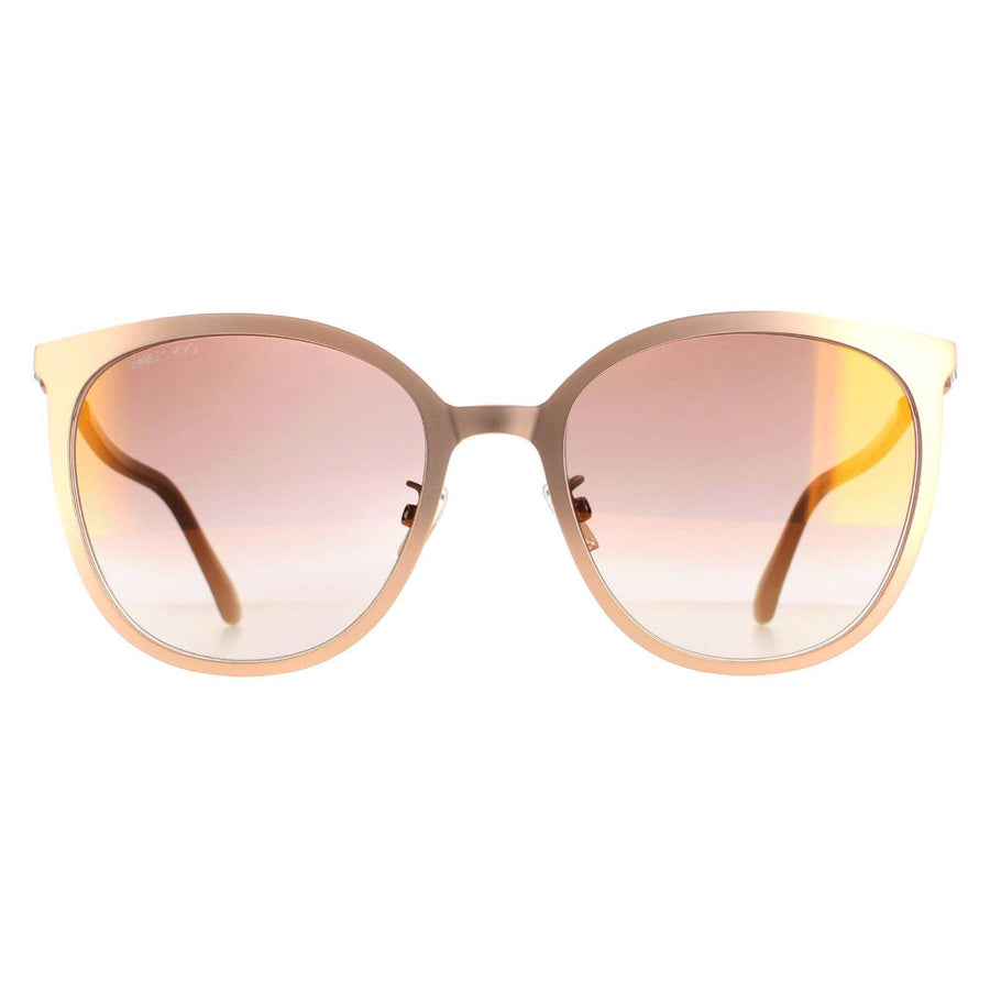 Jimmy Choo Sunglasses Oria/G/SK DDB JL Gold Brown Gradient Mirror