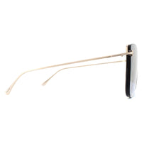 Tom Ford Sunglasses Charlotte 0657 01C Grey Gold Blue Gradient with Silver Mirror