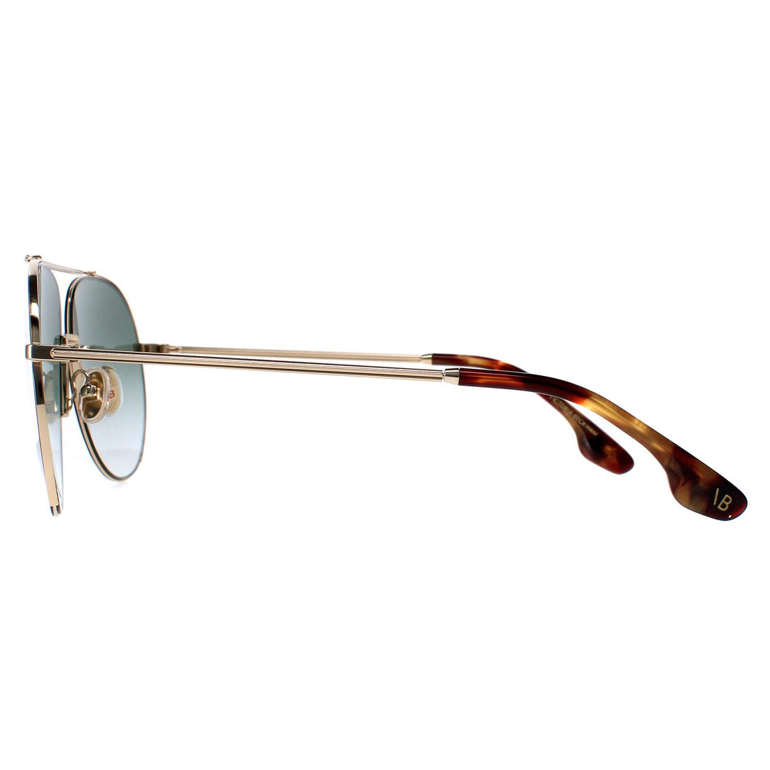 Victoria Beckham Sunglasses VB213S 700 Gold Green Gradient