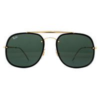 Ray-Ban Blaze The General RB3583N Sunglasses Gold Dark Green
