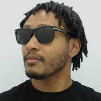 Tom Ford Sunglasses Giulio FT0698 01J Shiny Black Roviex