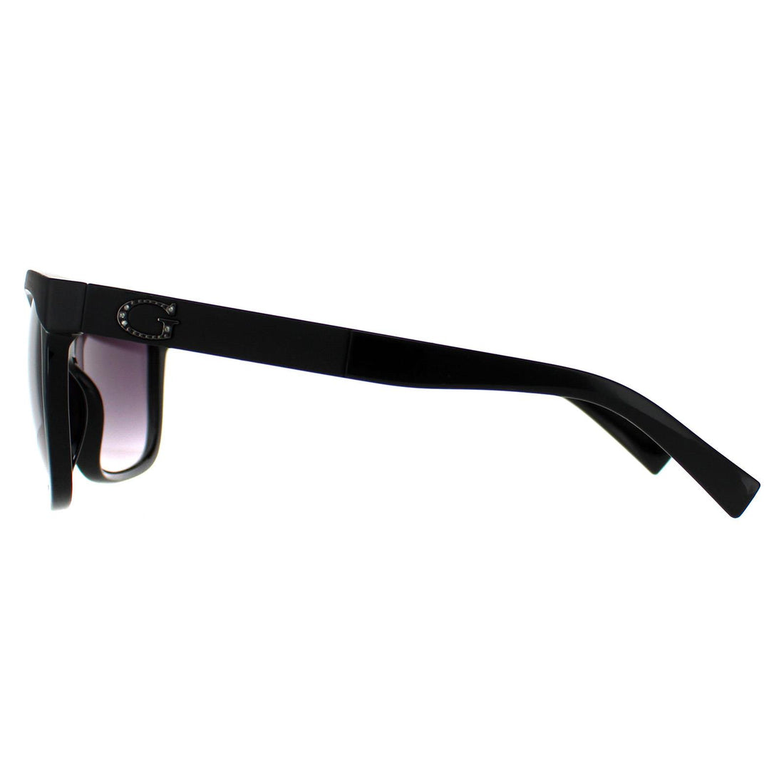 Guess Sunglasses GF0300 01B Shiny Black Smoke Gradient