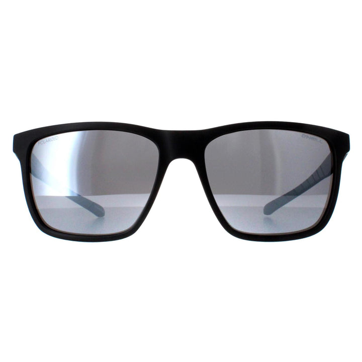 O'Neill Sunglasses ONS-9005 104P Matte Black Silver Mirror Polarized