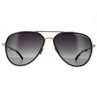 Porsche Design P8691 Sunglasses Gold / Grey Gradient AR Blue