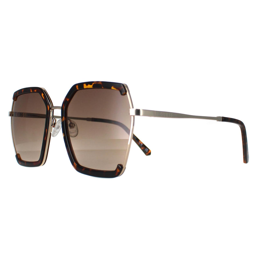 Guess Sunglasses GF0418 52F Dark Havana Brown Gradient