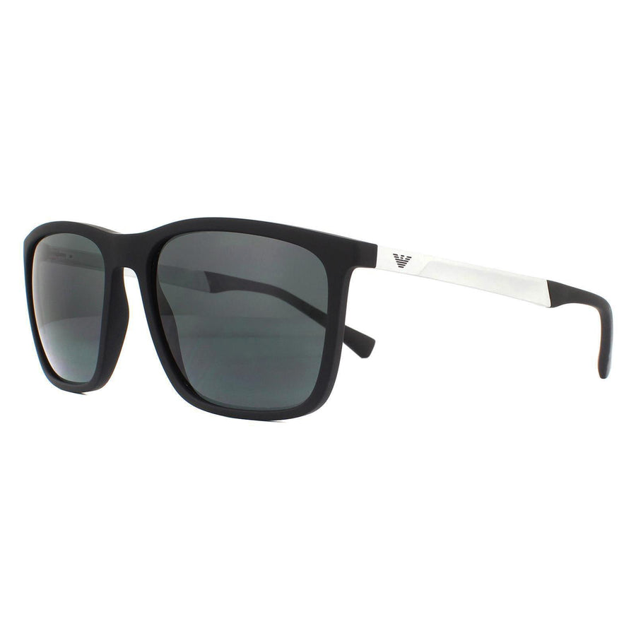 Emporio Armani Sunglasses EA4150 506387 Rubber Black Grey