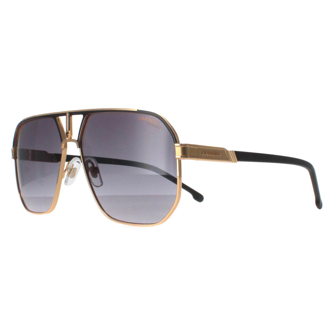 Carrera Sunglasses 1062/S SAO 9O Matte Black and Gold Dark Grey Gradient