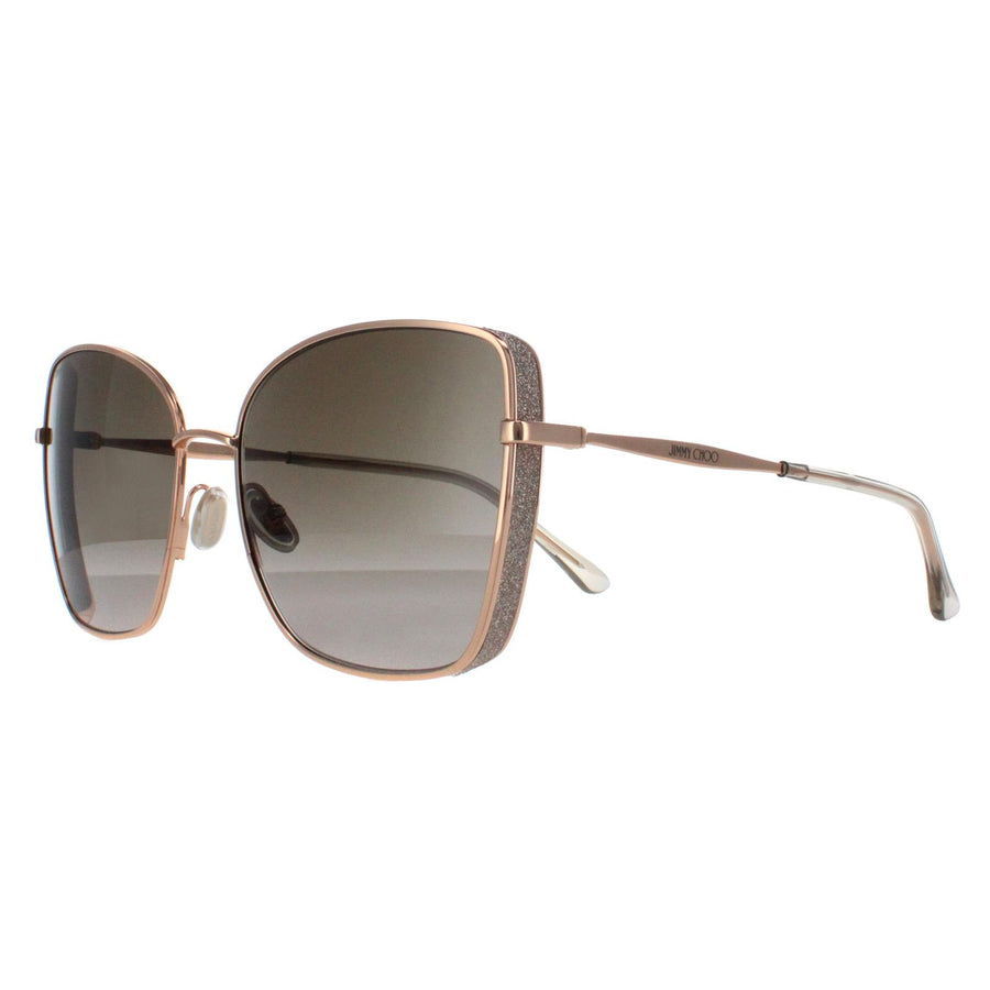 Jimmy Choo Sunglasses ALEXIS/S DDB HA Copper Gold Grey Gradient