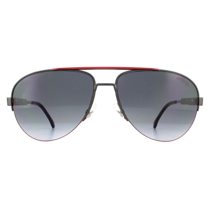 Carrera Sunglasses 8030/S SVK 9O Matte Ruthenium Black Dark Grey Gradient