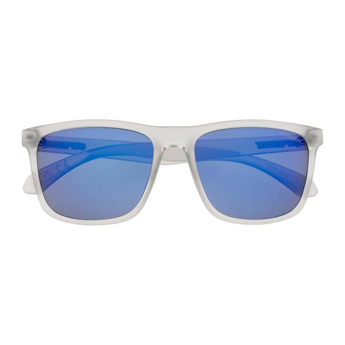 Superdry Sunglasses SDS-5015 108 Frosted Grey Blue Mirror