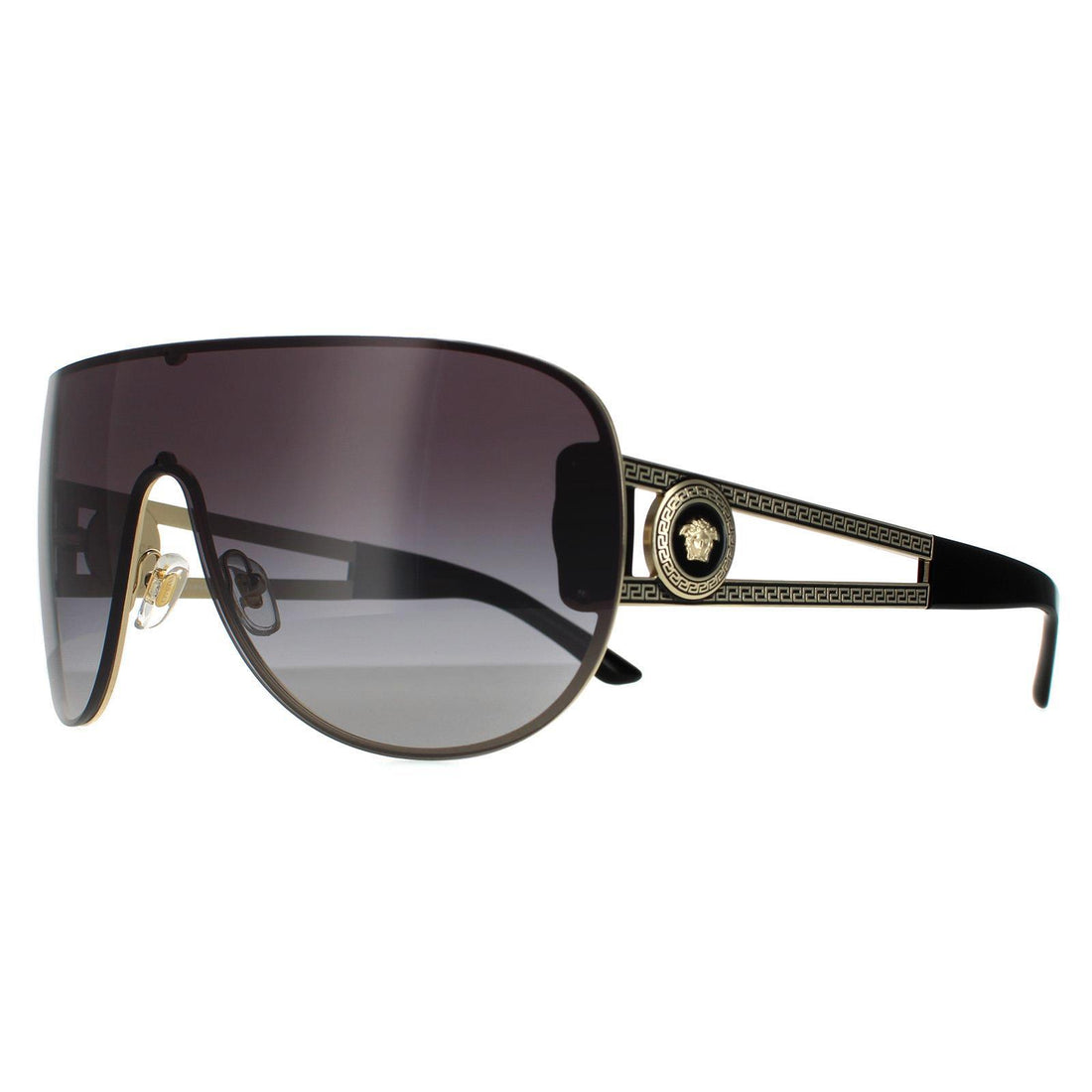 Versace Sunglasses VE2166 12528G Pale Gold Grey Gradient