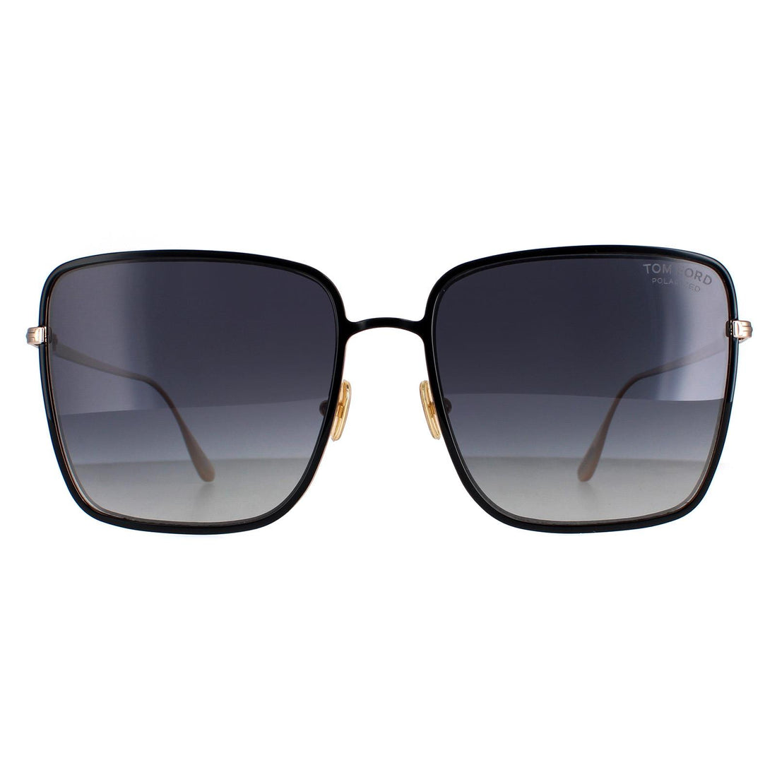 Tom Ford Sunglasses Heath FT0739 01D Shiny Black Grey Polarized