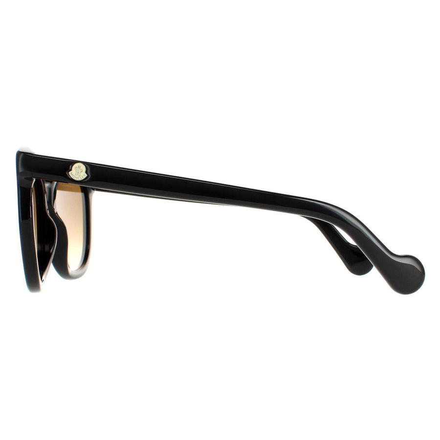 Moncler Sunglasses ML0119 01F Shiny Black Brown Gradient