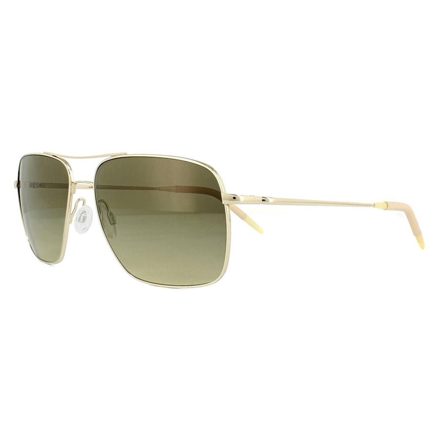 Oliver Peoples Sunglasses Clifton 1150 5035/85 Gold Chrome Olive VFX Photochromic