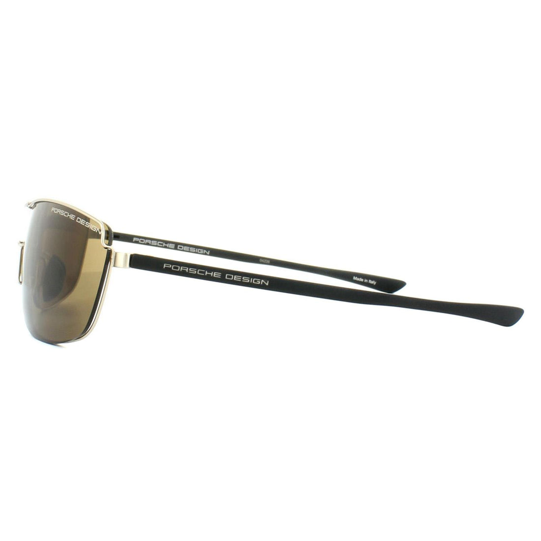 Porsche Design Sunglasses P8616 B V379 Light Gold Brown