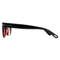 Tom Ford Sunglasses 0237 Snowdon 05B Black & Brown Smoke Grey Gradient 50mm