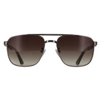 Police Sunglasses SPL890M Origins 3 0509 Shiny Gunmetal Green Gradient