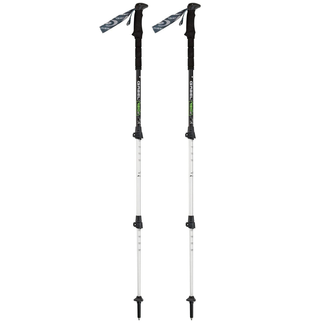Gabel Trekking Poles Mont Black Tour Lite Black and Green Telescopic