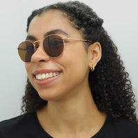 Ray-Ban Sunglasses RB3637 New Round 920233 Rose Gold Brown