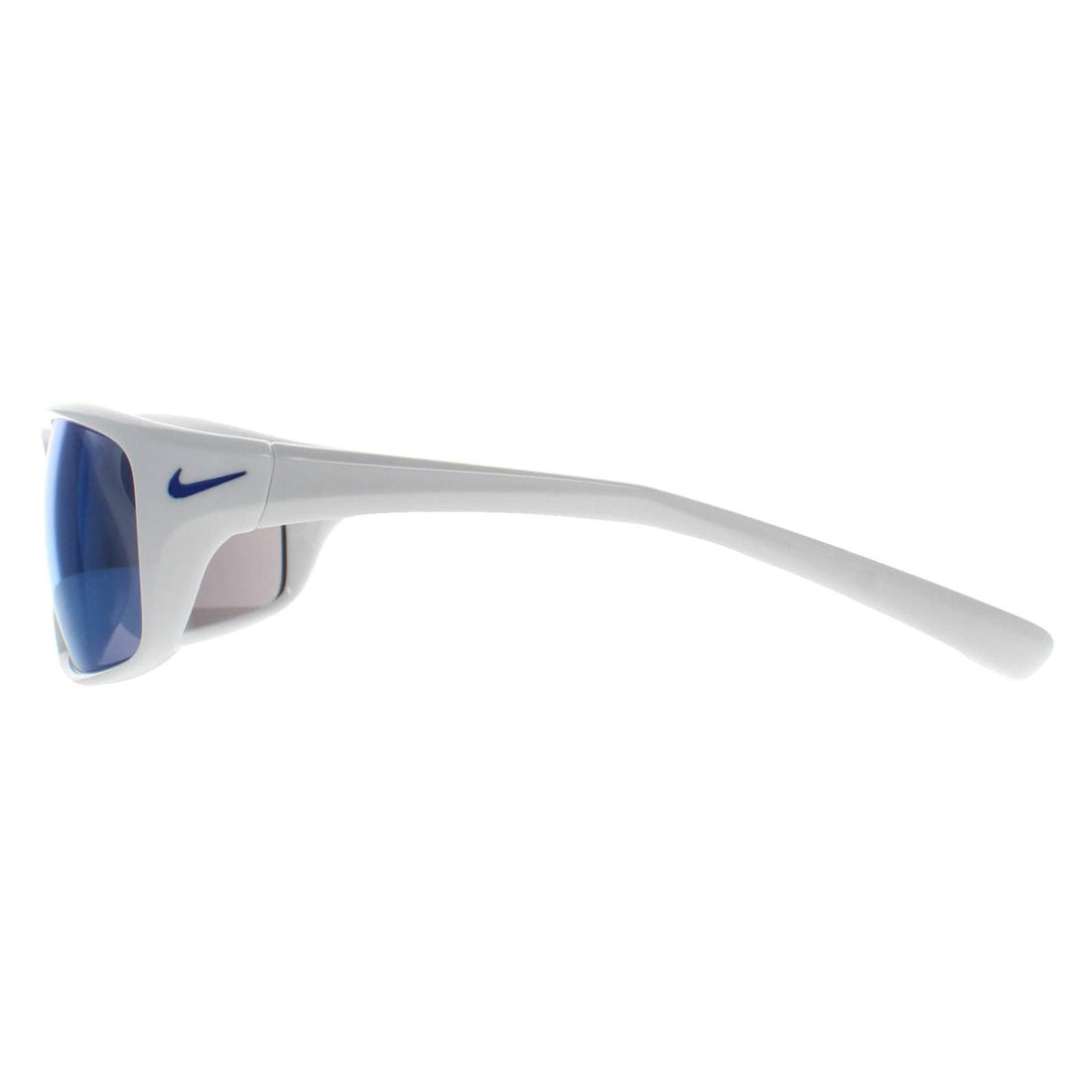 Nike Sunglasses Adrenaline MI EV1134 144 White Blue Mirrored