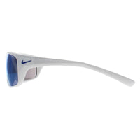 Nike Sunglasses Adrenaline MI EV1134 144 White Blue Mirrored