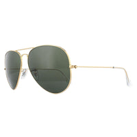 Ray-Ban Sunglasses Large Aviator 3026 Gold Green L2846